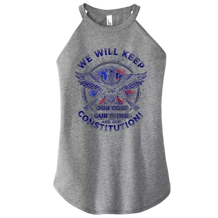 Retro Vintage America Amendment Women’s Perfect Tri Rocker Tank