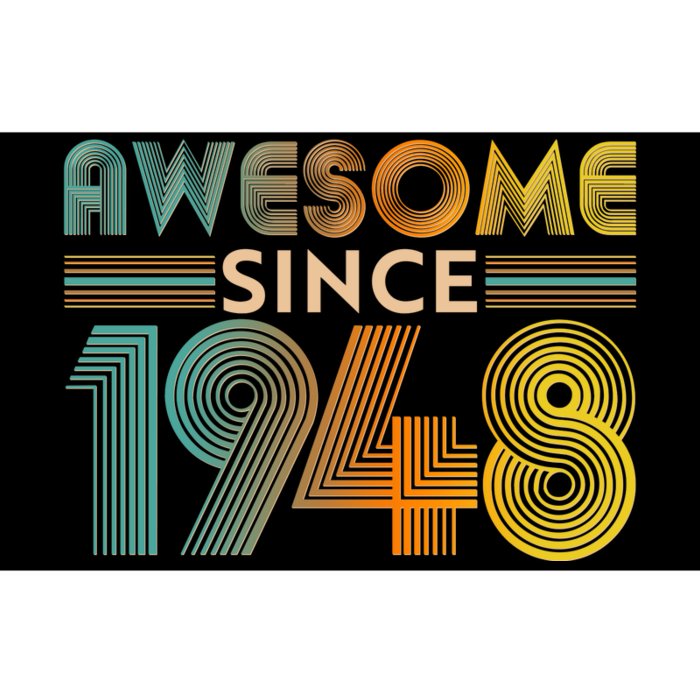 Retro Vintage Awesome Since 1948 Birthday Bumper Sticker