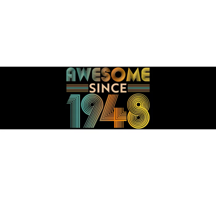 Retro Vintage Awesome Since 1948 Birthday Bumper Sticker