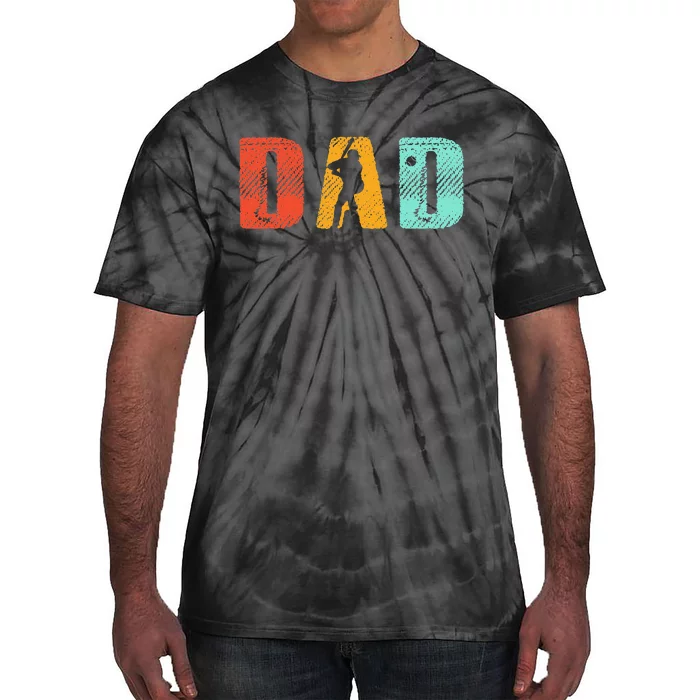 Retro Vintage Baseball Dad Family Matching Father's Day Tie-Dye T-Shirt