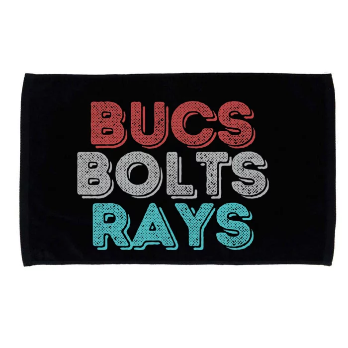 Retro Vintage Bucs Bolts Rays Microfiber Hand Towel