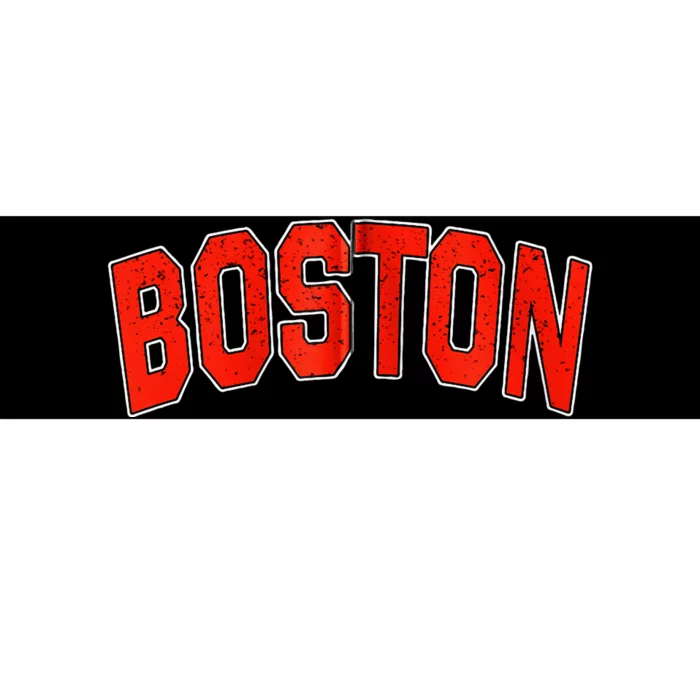 Retro Vintage Boston Massachusetts State Boston Varsity Bumper Sticker