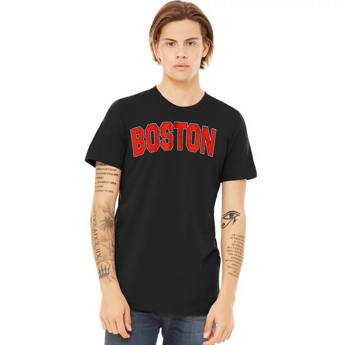 Retro Vintage Boston Massachusetts State Boston Varsity Premium T-Shirt