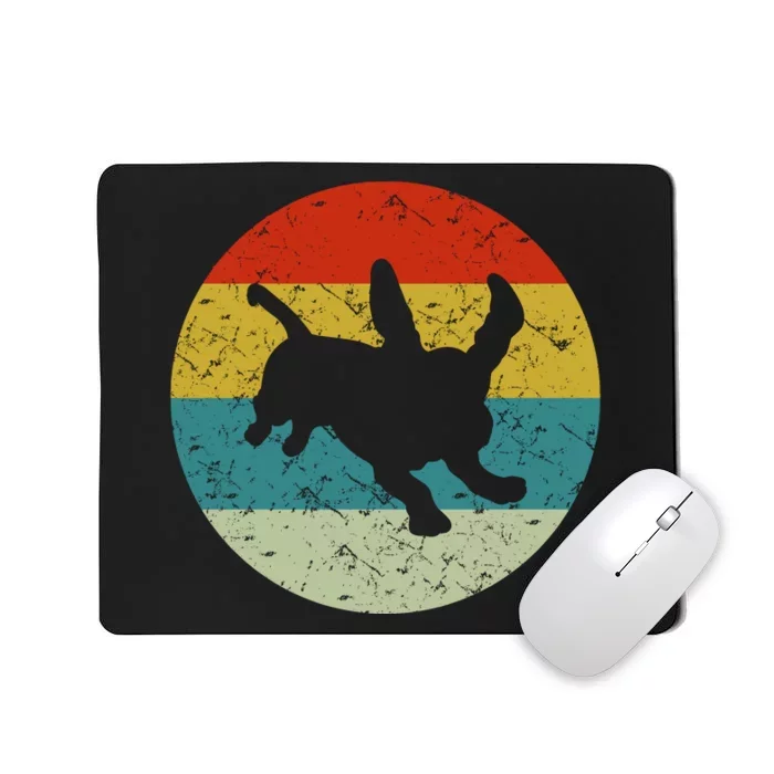 Retro Vintage Basset Hound Mousepad