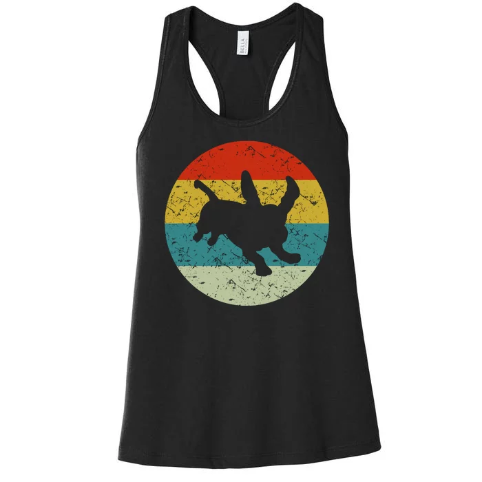 Retro Vintage Basset Hound Women's Racerback Tank