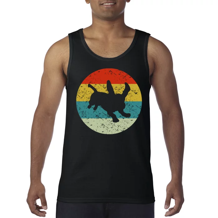 Retro Vintage Basset Hound Tank Top