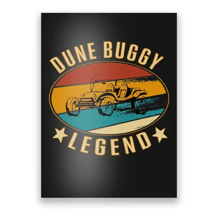 Retro Vintage Beach Car Dune Buggy Legend Poster