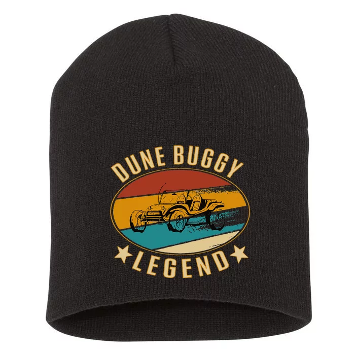 Retro Vintage Beach Car Dune Buggy Legend Short Acrylic Beanie