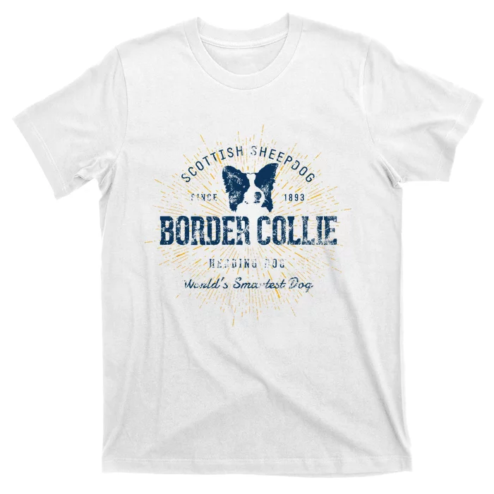 Retro Vintage Border Collie T-Shirt