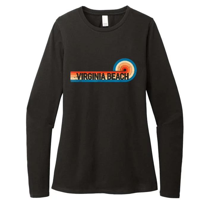 Retro VIRGINIA BEACH Vintage City VIRGINIA BEACH Womens CVC Long Sleeve Shirt