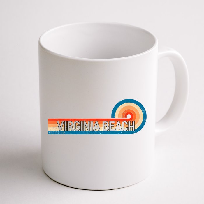 Retro VIRGINIA BEACH Vintage City VIRGINIA BEACH Front & Back Coffee Mug