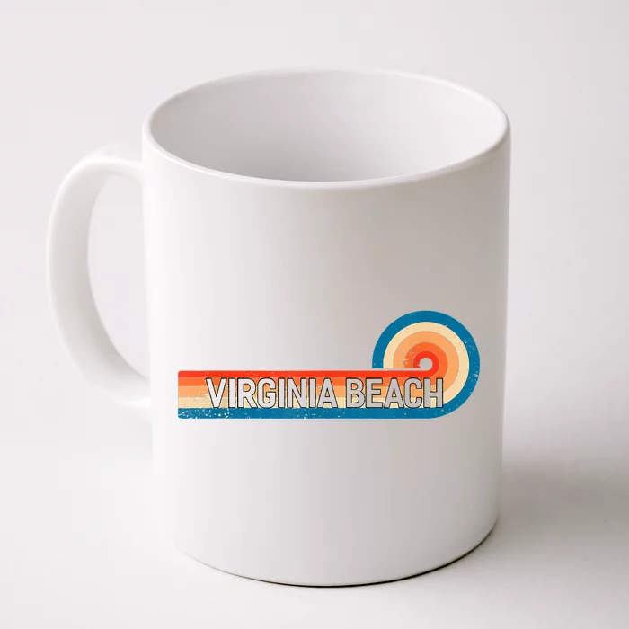 Retro VIRGINIA BEACH Vintage City VIRGINIA BEACH Front & Back Coffee Mug