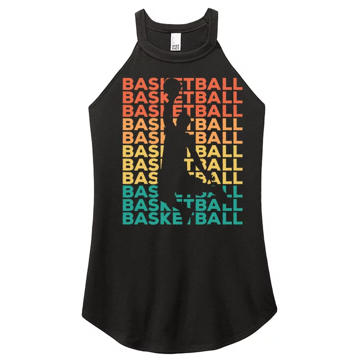 Retro Vintage Basketball Gift For Basketball Players Women’s Perfect Tri Rocker Tank