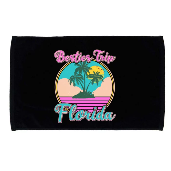 Retro VIntage Besties Trip Florida Microfiber Hand Towel