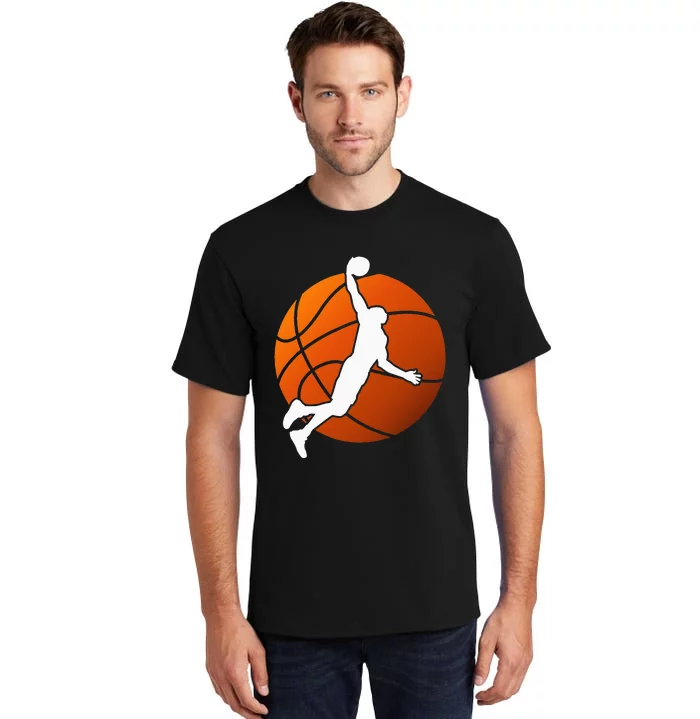 Retro Vintage Basketball Gift For Basketball Players Tall T-Shirt