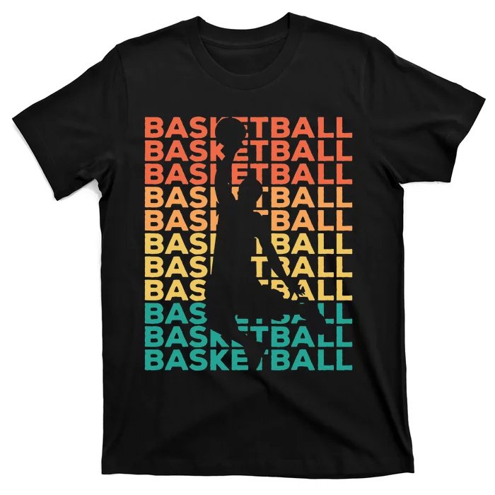 Retro Vintage Basketball Gift For Basketball Players T-Shirt