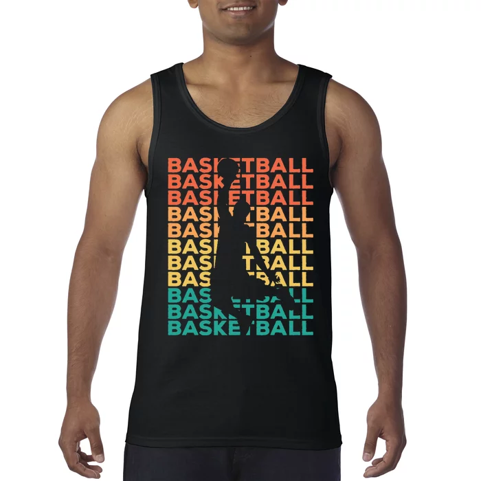 Retro Vintage Basketball Gift For Basketball Players Tank Top