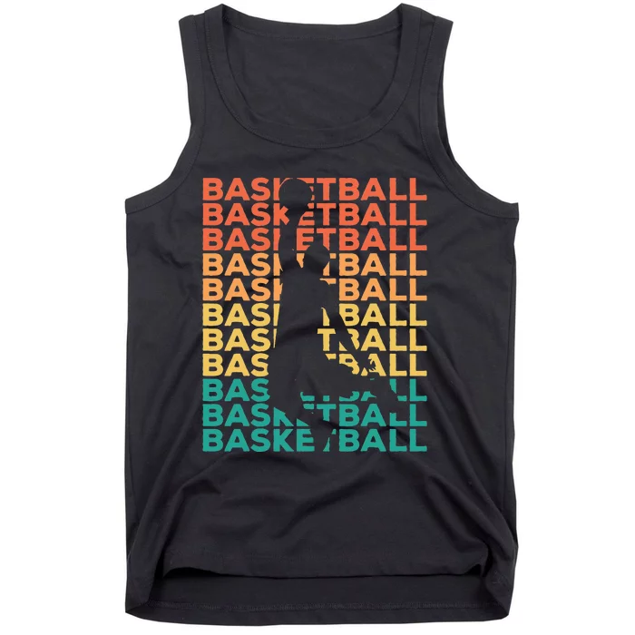 Retro Vintage Basketball Gift For Basketball Players Tank Top