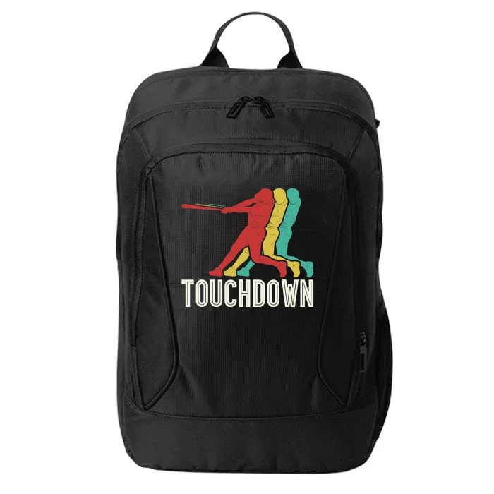 Retro Vintage Baseball Touchdown - Funny Baseball City Backpack