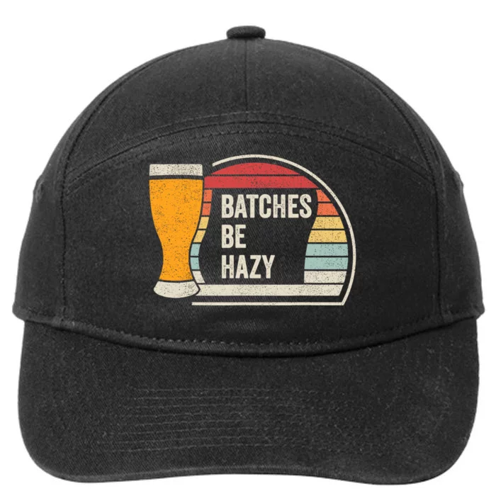 Retro Vintage Batches Be Hazy For Home Brewing Craft Beer 7-Panel Snapback Hat