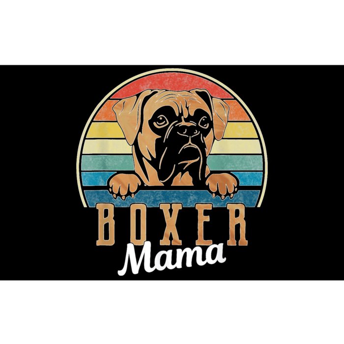 Retro Vintage Boxer Mama Boxer Dog Mom Bumper Sticker