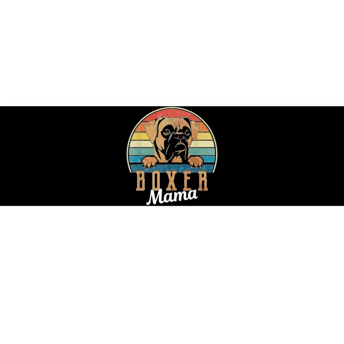 Retro Vintage Boxer Mama Boxer Dog Mom Bumper Sticker