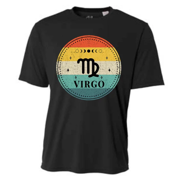 Retro Virgo Birthday Zodiac Sign Virgo Cooling Performance Crew T-Shirt