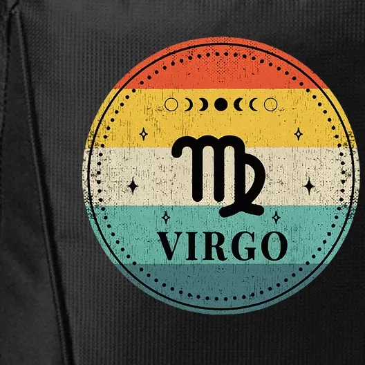 Retro Virgo Birthday Zodiac Sign Virgo City Backpack