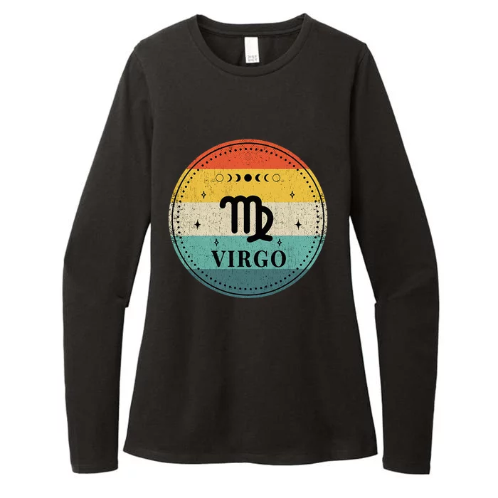 Retro Virgo Birthday Zodiac Sign Virgo Womens CVC Long Sleeve Shirt