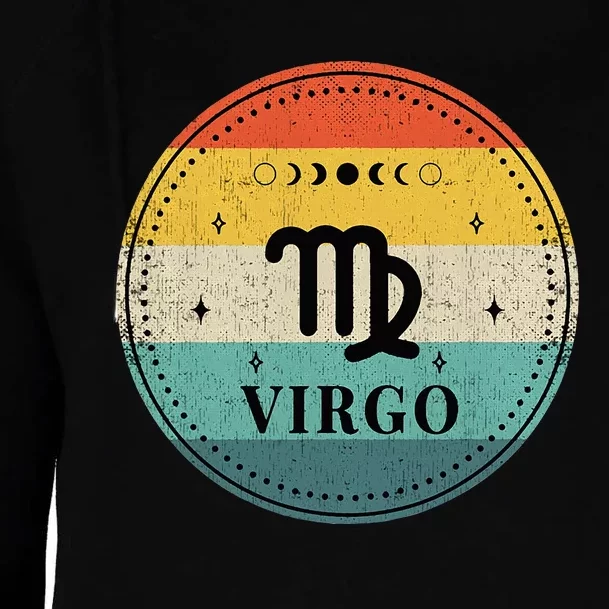 Retro Virgo Birthday Zodiac Sign Virgo Womens Funnel Neck Pullover Hood