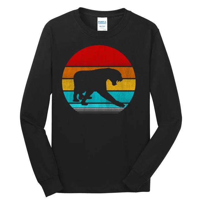 Retro Vintage Black Panther Tall Long Sleeve T-Shirt