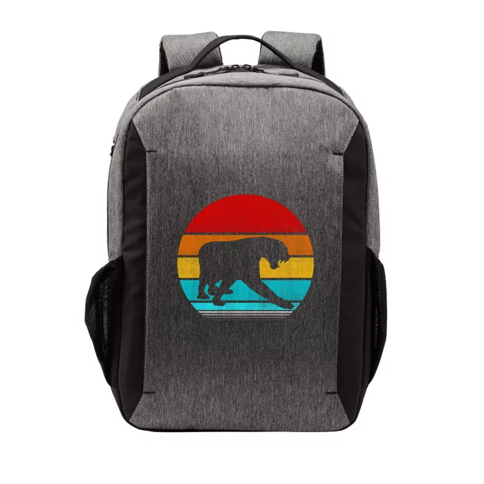 Retro Vintage Black Panther Vector Backpack