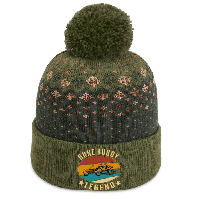 Retro Vintage Beach Car Dune Buggy Legend The Baniff Cuffed Pom Beanie