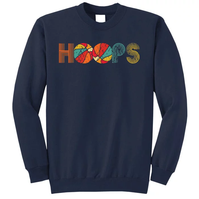 Retro Vintage Basketball Hoops Tall Sweatshirt