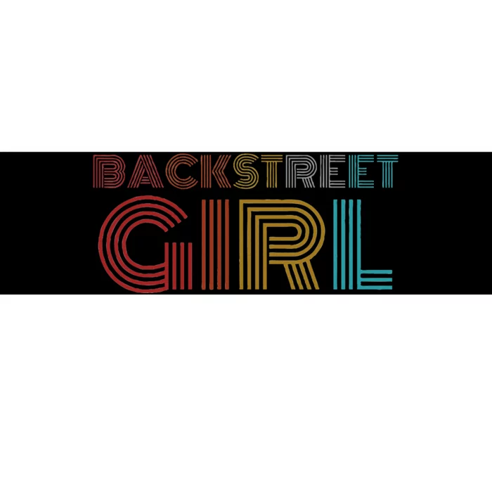 Retro Vintage Backstreet Girl Bumper Sticker