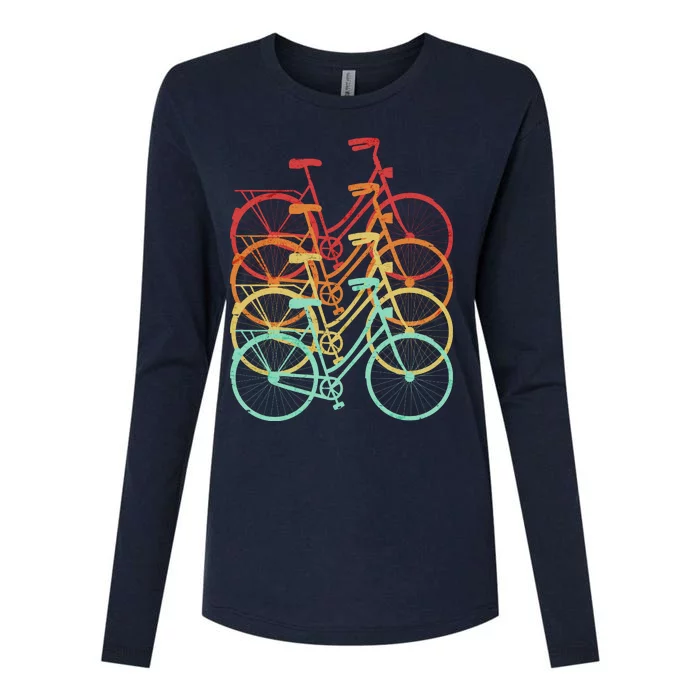 Retro Vintage Bicycle Bike Womens Cotton Relaxed Long Sleeve T-Shirt