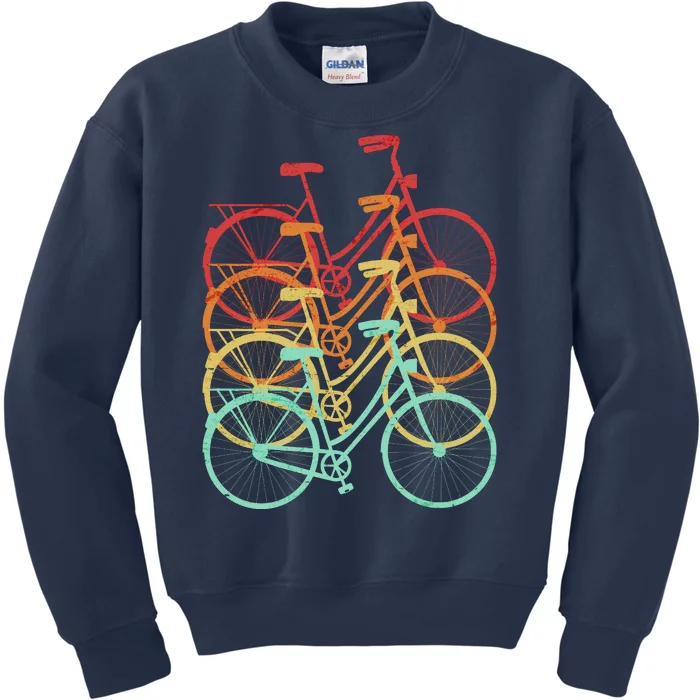 Retro Vintage Bicycle Bike Kids Sweatshirt