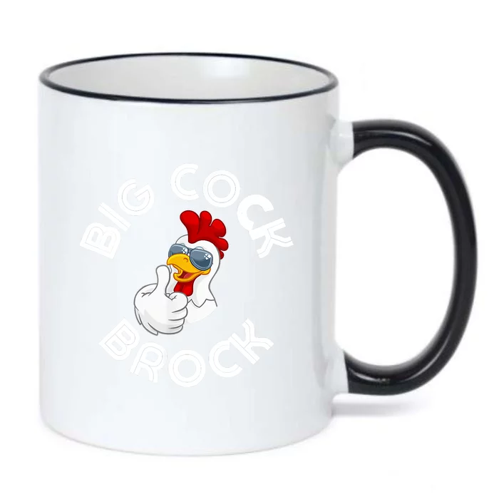 Retro Vintage Big Cock Brock Humor Black Color Changing Mug