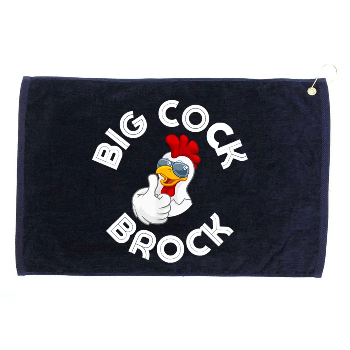 Retro Vintage Big Cock Brock Humor Grommeted Golf Towel