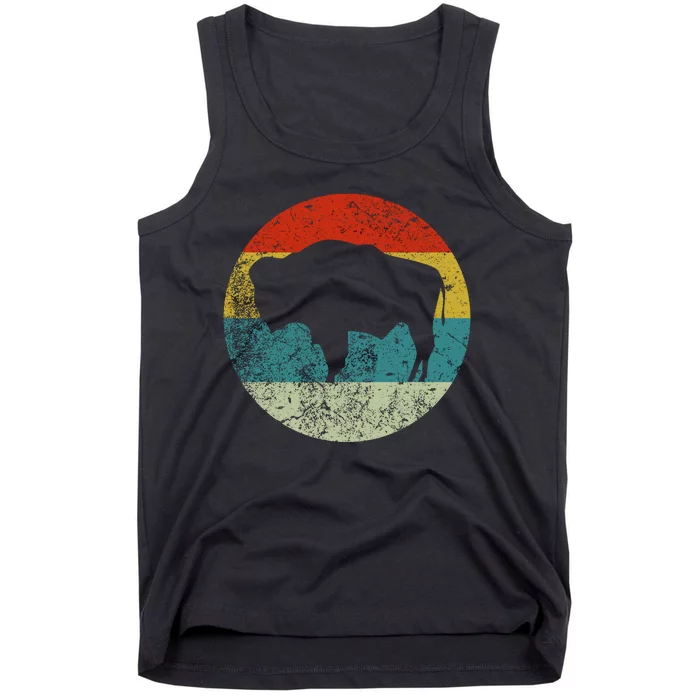 Retro Vintage Bison Tank Top