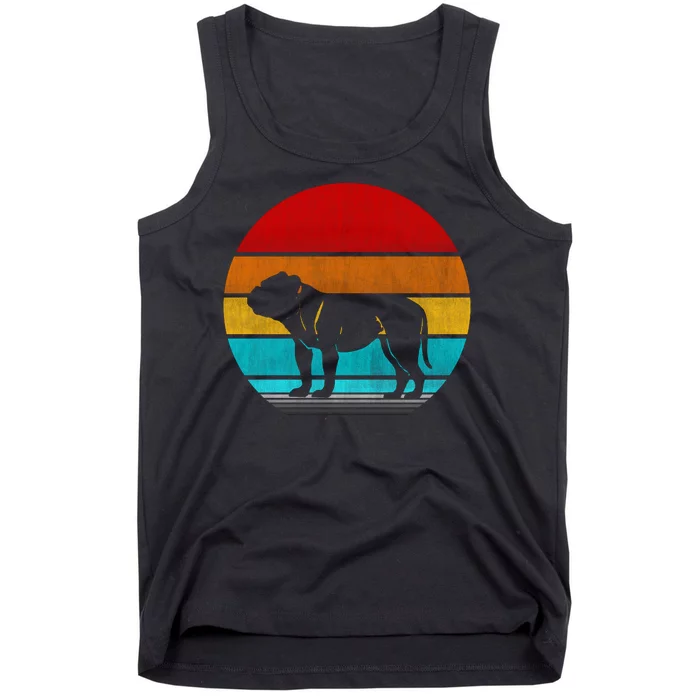 Retro Vintage Bulldog Tank Top