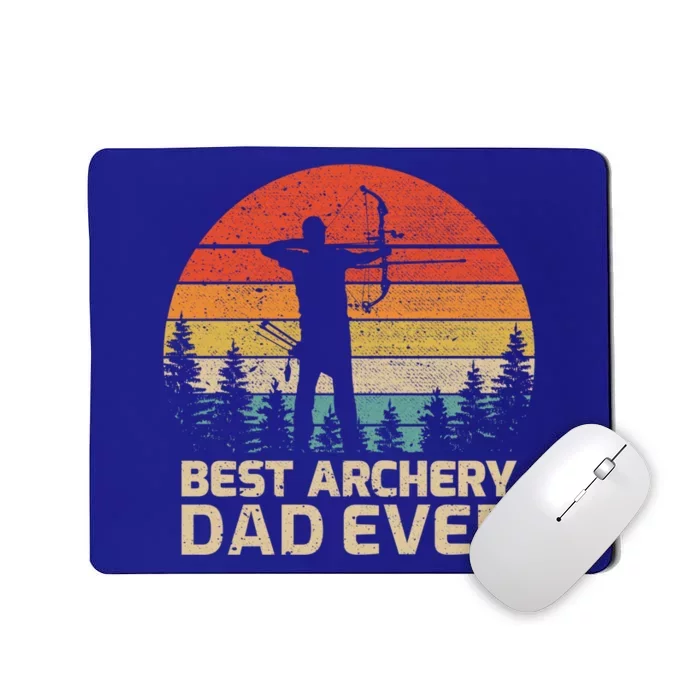 Retro Vintage Best Archery Dad Ever Father's Day Gift Mousepad