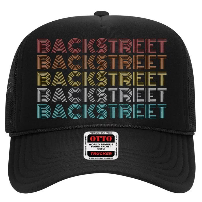 Retro Vintage Backstreet High Crown Mesh Trucker Hat