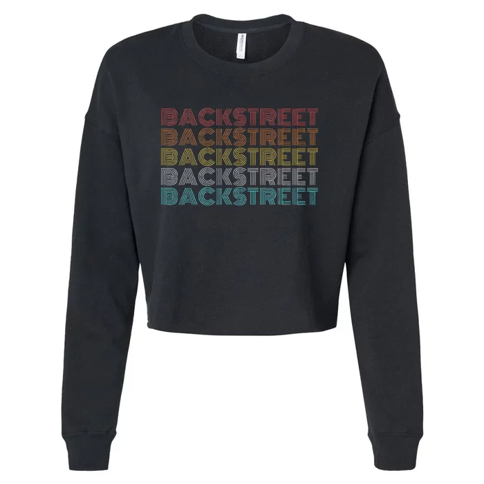 Retro Vintage Backstreet Cropped Pullover Crew