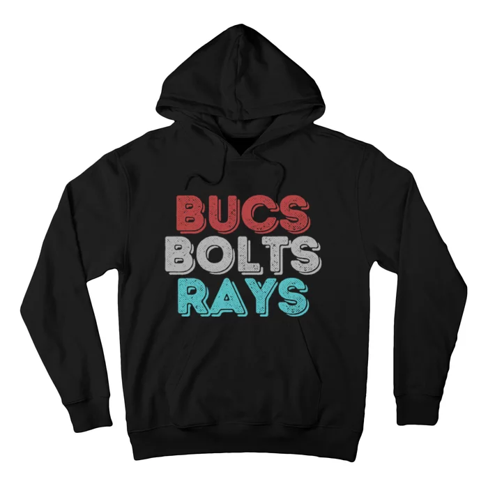 Retro Vintage Bucs Bolts Rays Hoodie