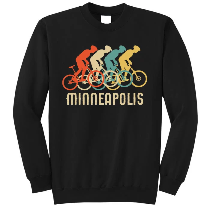 Retro Vintage Bike Minneapolis Minnesota Tall Sweatshirt