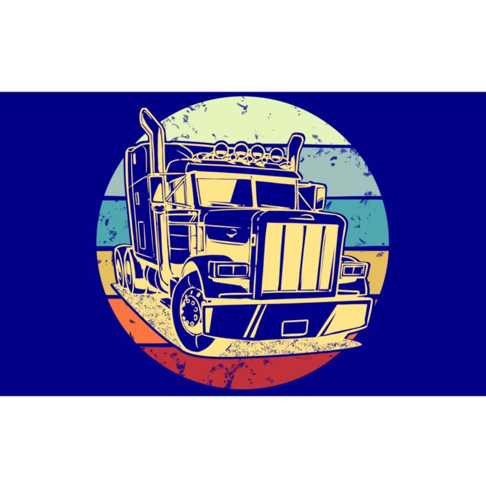 Retro Vintage Big Rig Semi Trailer Truck Driver Gift Trucker Gift Bumper Sticker