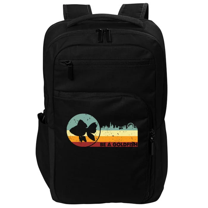 Retro Vintage Be A Goldfish Impact Tech Backpack