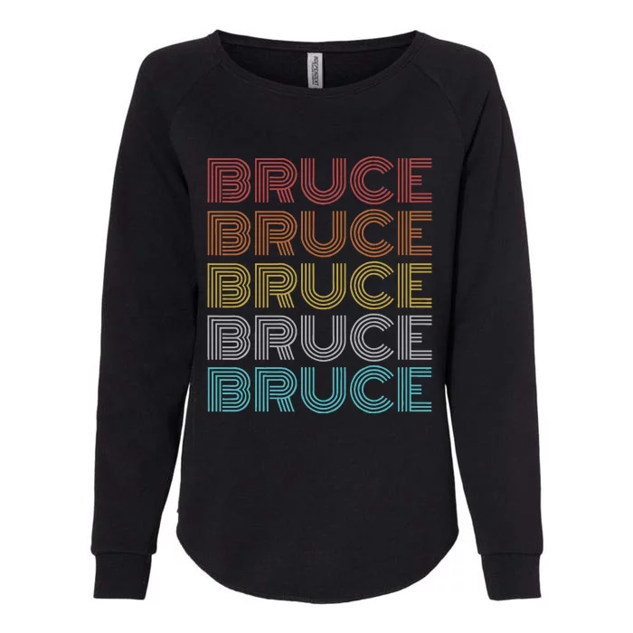 Retro Vintage Bruce Womens California Wash Sweatshirt