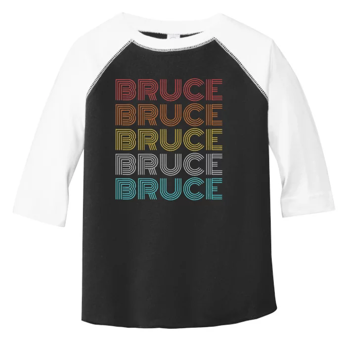 Retro Vintage Bruce Toddler Fine Jersey T-Shirt